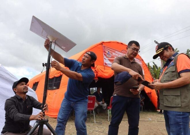 BNPB dan Diskominfo Humbang Hasundutan Lakukan Pemulihan Jaringan Komunikasi Pasca Bencana