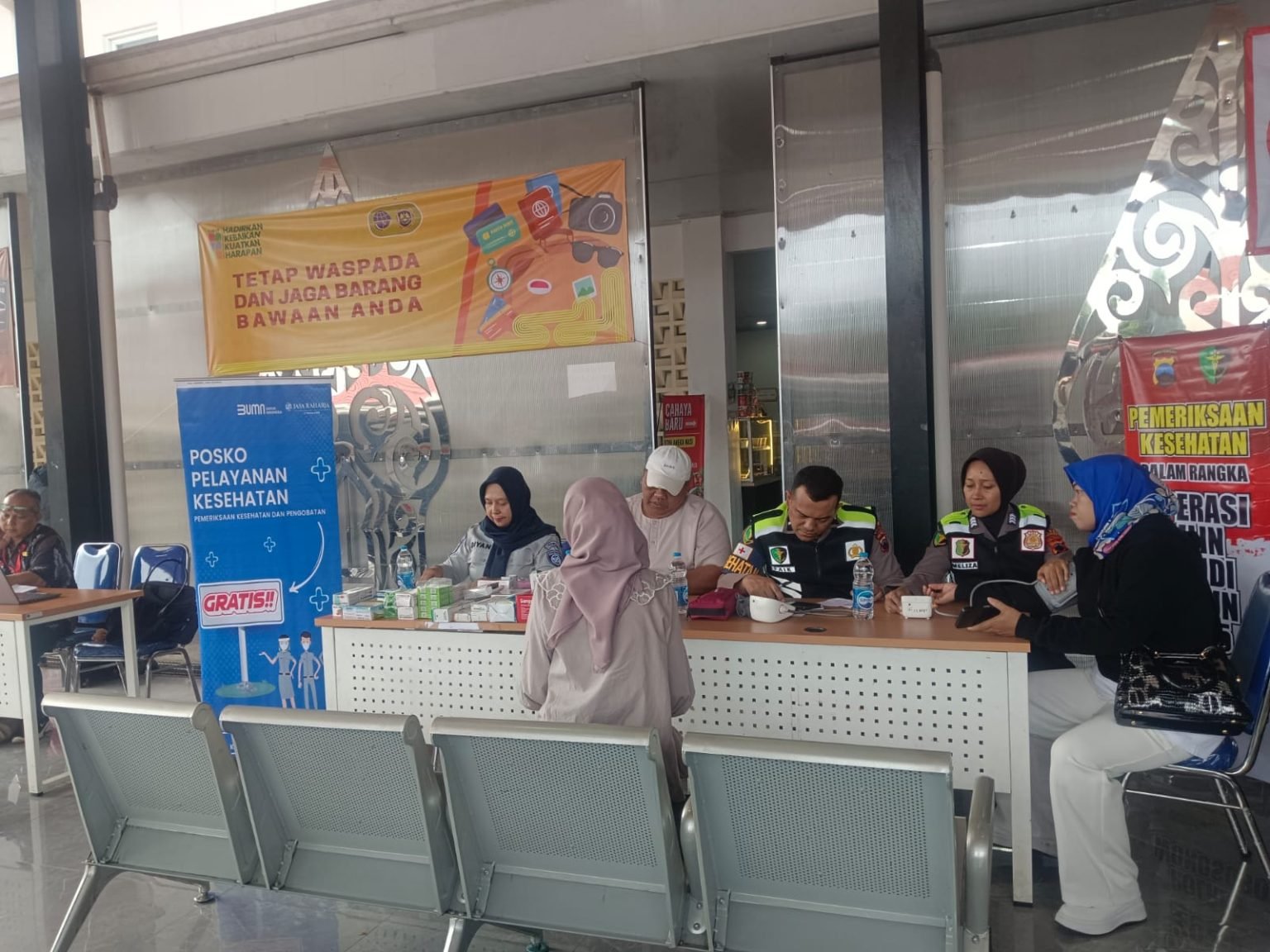 Jasa Raharja Magelang Gelar Pemeriksaan Kesehatan Gratis di Terminal Mendolo Wonosobo
