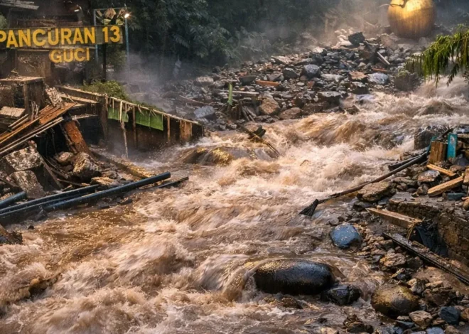 BNPB Tutup Sementara Wisata Guci Pasca Banjir Bandang