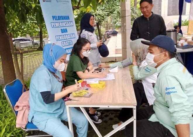 Perkuat Kolaborasi, Jasa Raharja Bandung Gelar Pengobatan Gratis MUKL Dalam Operasi Gabungan Bersama Tim Pembina Samsat Padjajaran