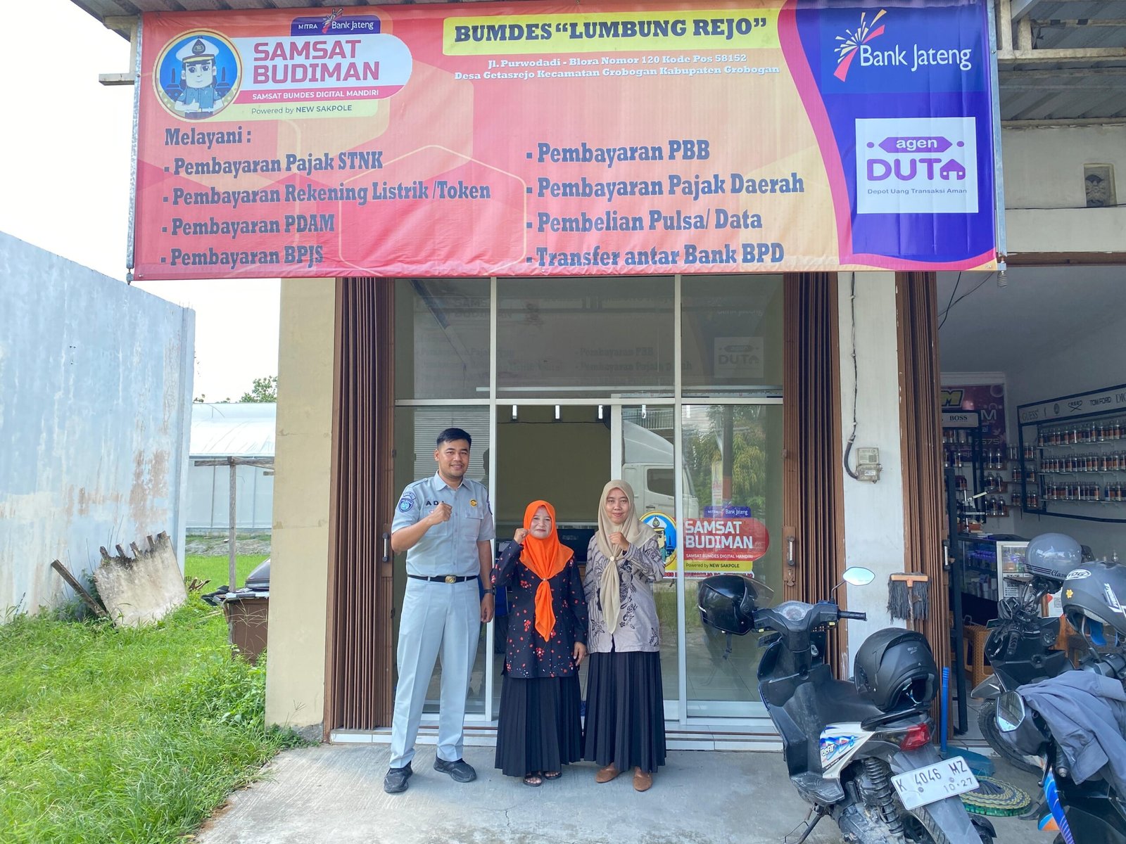 Jasa Raharja Grobogan Laksanakan Monitoring Samsat Budiman di BUMDes Lumbung Rejo