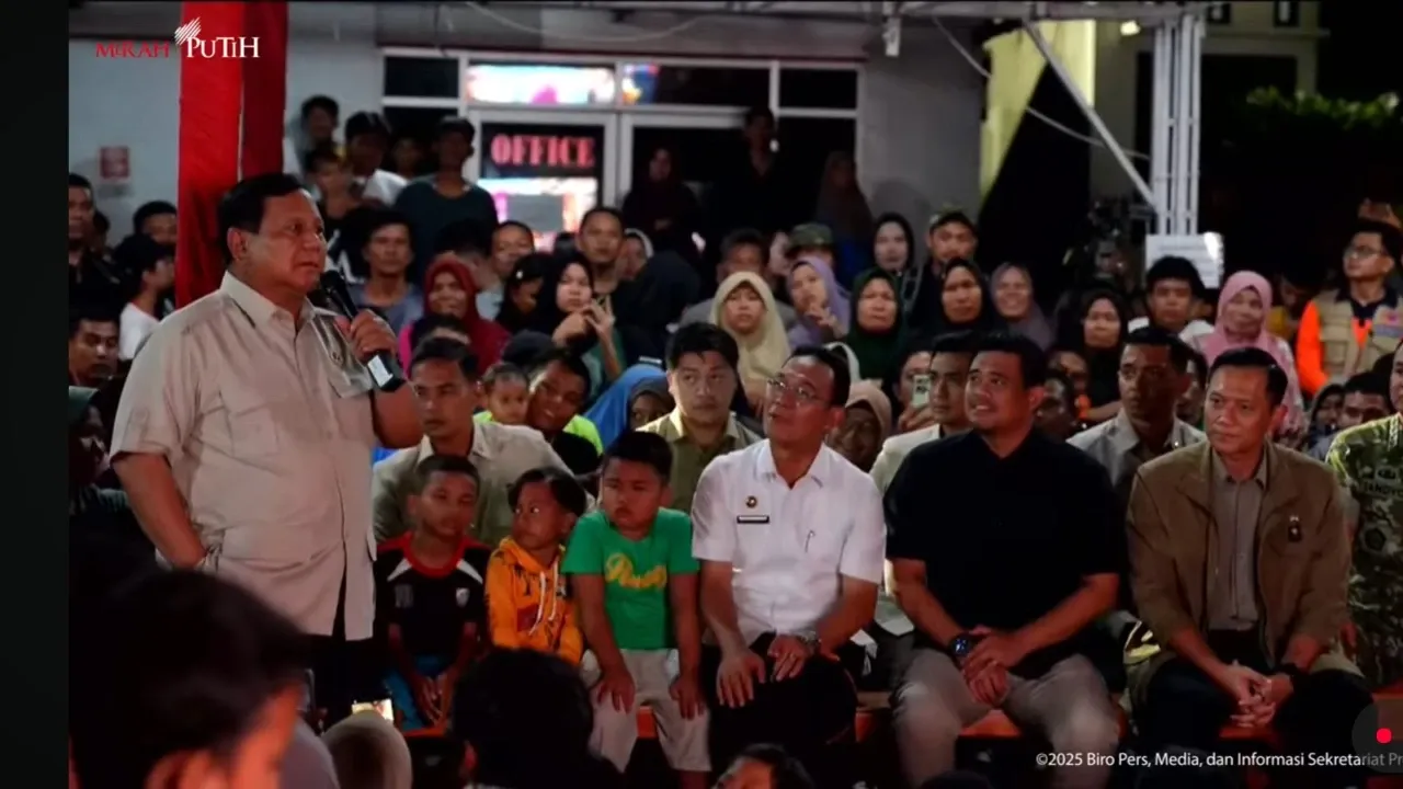 Rayakan Tahun Baru 2026, Presiden Prabowo Pilih Bermalam dengan Korban Banjir Sumatra