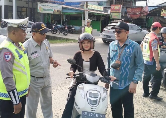 Tingkatkan Kepatuhan di Wilayah Bengkayang, Jasa Raharja Bersama Stakeholder Gelar Operasi Gabungan