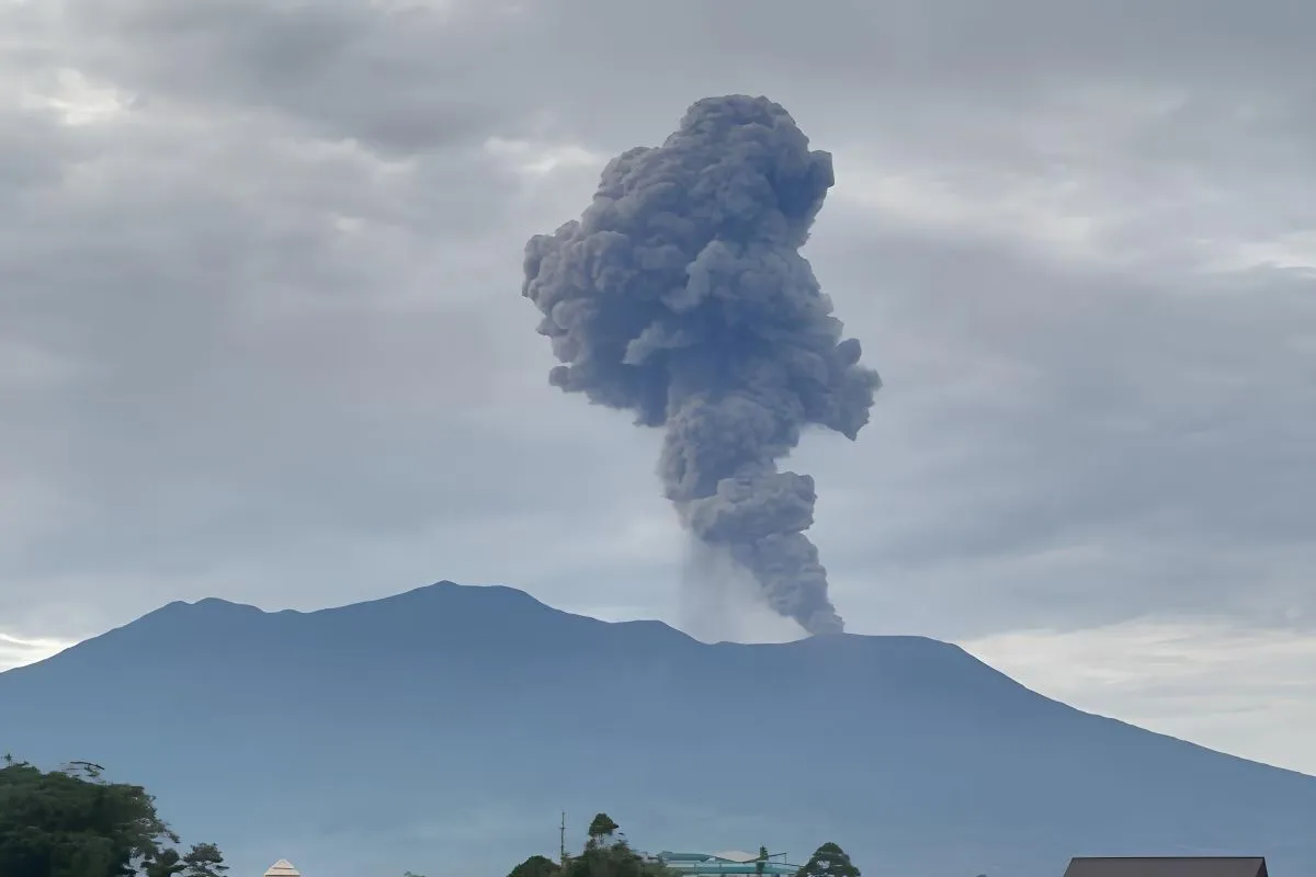 Gunung Marapi Erupsi Lagi Selasa Dini Hari, Status Masih Bertahan di Level Waspada