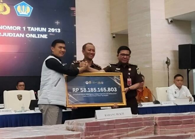 Polri Serahkan Uang Sitaan Rp58,1 Miliar Kasus Judi Online ke Kejaksaan