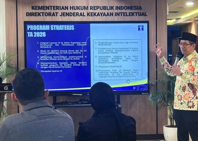 Cetak Generasi Kreatif, Kemenkum Usul Materi KI Jadi Kurikulum di SD, SMP, dan SMA
