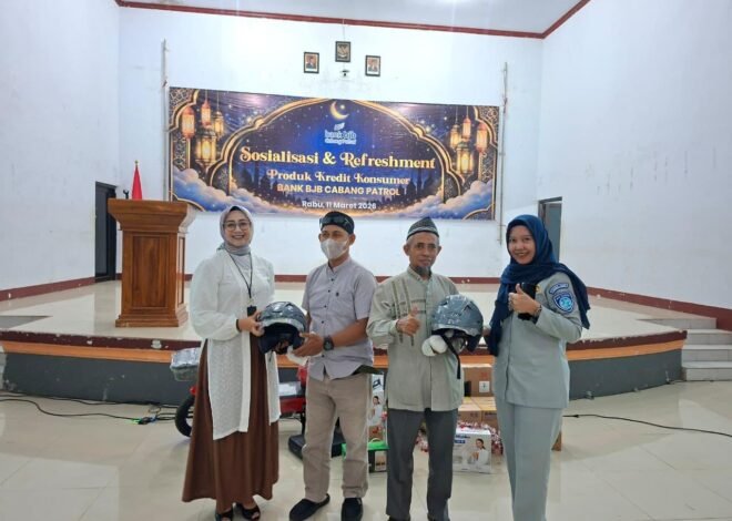 Wujudkan Budaya Tertib dan Aman: bank bjb Cabang Patrol bersama Tim Samsat Induk Haurgeulis Gelar Safety Campaign