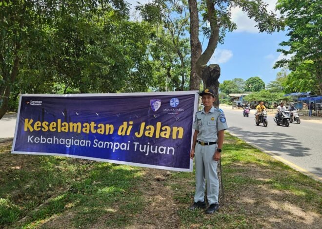 Dukung Keselamatan Mudik Lebaran, PT Jasa Raharja Kanwil Kepir Pasang Spanduk Himbauan di Titik Rawan Kecelakaan dan Padat di 110 Titik