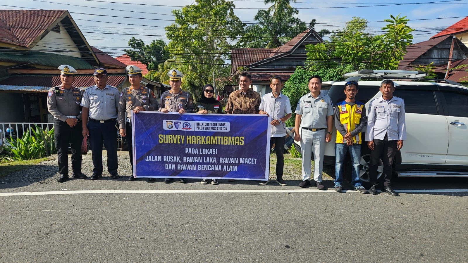 Cegah Risiko Kecelakaan, Jasa Raharja Palopo Bersama Ditlantas Polda SulselDan Instansi Lakukan Survey Titik Rawan di Kab. Luwu Utara