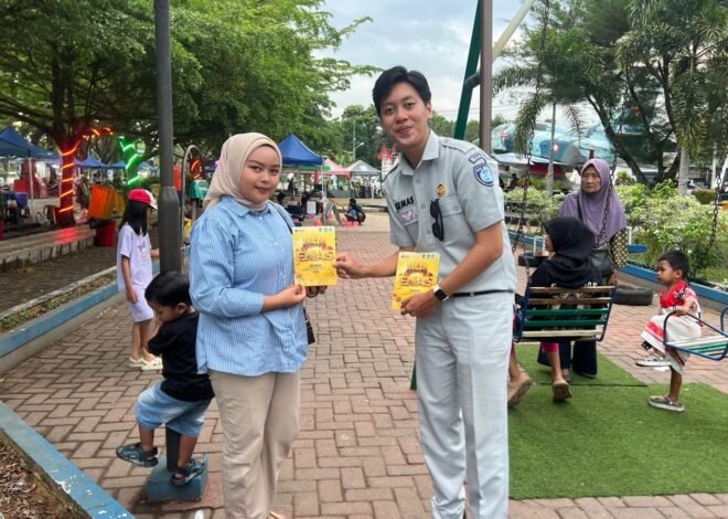 Jasa Raharja Kalbar Sosialisasikan Program Reward Emas di Taman Dirgantara Kubu Raya