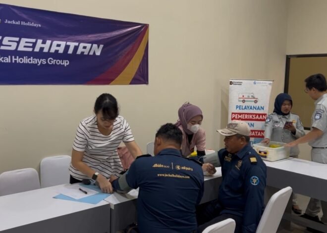 Jasa Raharja Jawa Barat Gelar Pengobatan Gratis MUKL di Perusahaan Otobus PT Jackal Holiday