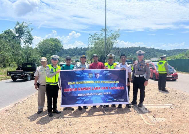 Polda Kepri dan Jasa Raharja Gelar TL Action Plan FKLL Monitoring Titik Rawan Kecelakaan di Jl. Letjend Suprapto & Jl. Trans Barelang Kota Batam