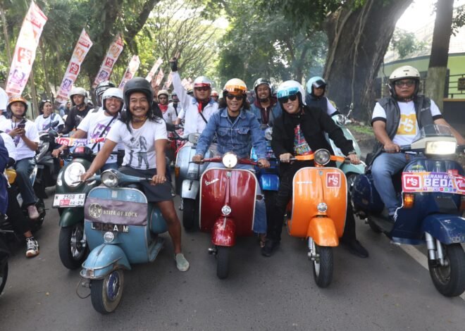 Jelang Konser HS Slank di Lapangan Rampal, Kaka Riding Keliling Kota Malang