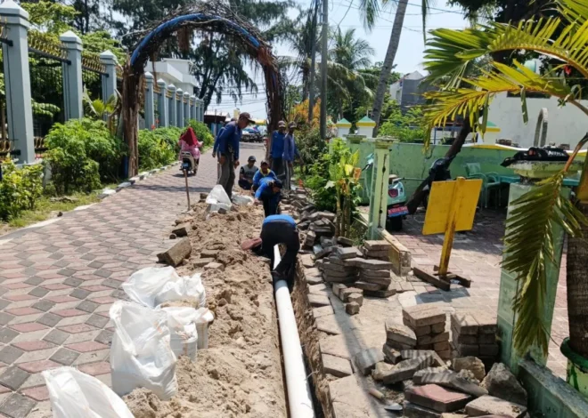 Pemkab Bangun Drainase Atasi Banjir di Pulau Panggang