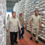 Wamentan Sudaryono Dampingi Presiden Sidak Gudang Bulog Danurejo