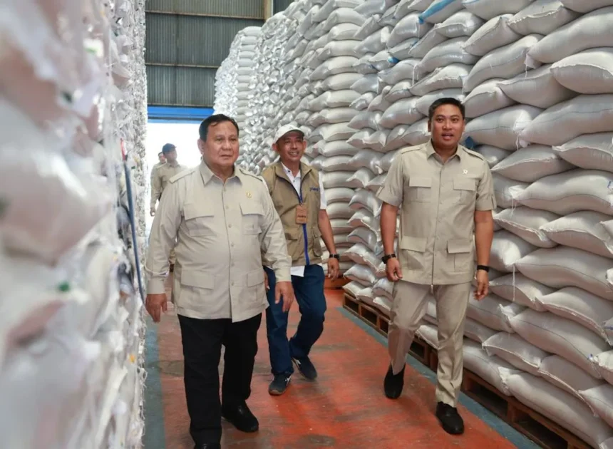 Wamentan Sudaryono Dampingi Presiden Sidak Gudang Bulog Danurejo