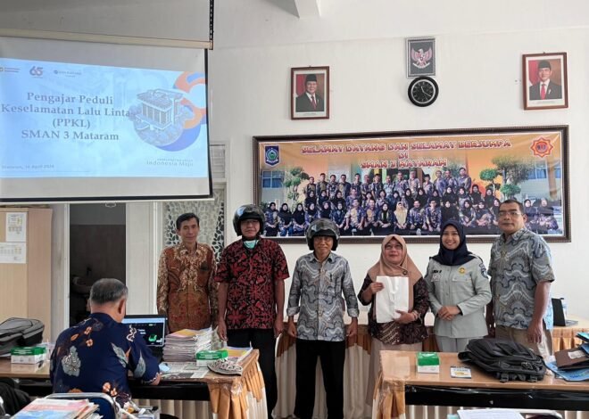 Jasa Raharja NTB Gelar PPKL di SMA Negeri 3 Mataram, Perkuat Peran Guru dalam Edukasi Keselamatan