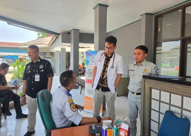 Jasa raharja karawang berikan Pelayanan Kesehatan Gratis Kepada Penumpang dan Awak Kendaraan Umum di Terminal Tipe A Klari Kabupaten Karawang