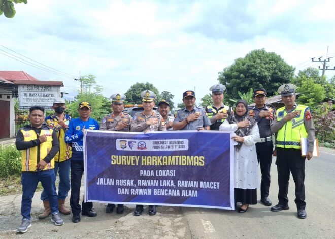 Jasa Raharja Palopo Bersama Ditlantas Polda Sulsel dan Instansi Laksanakan Survey Harkamtibmas di Kab. Luwu