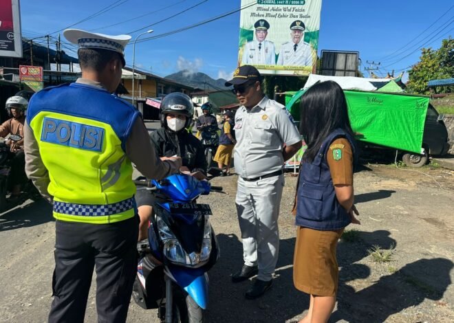 Jasa Raharja Singkawang Bersama Tim Pembina Samsat Bengkayang Gelar Operasi Gabungan Tingkatkan Kepatuhan Masyarakat