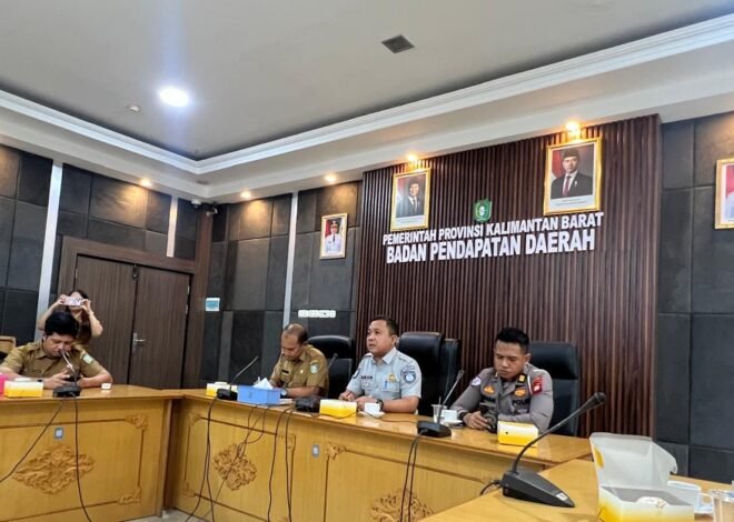 Jasa Raharja Kalimantan Barat Bersama Tim Pembina Samsat Gelar Rapat Evaluasi Peningkatan Pelayanan Kesamsatan