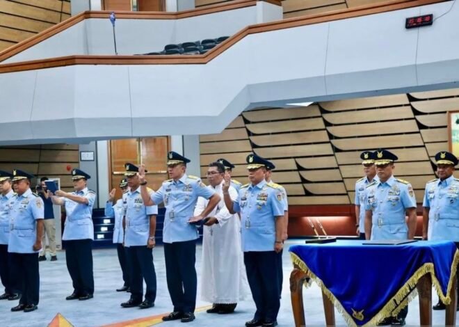 KSAU Lantik Enam Jenderal Baru untuk Perkuat Posisi Strategis di Lingkungan TNI AU