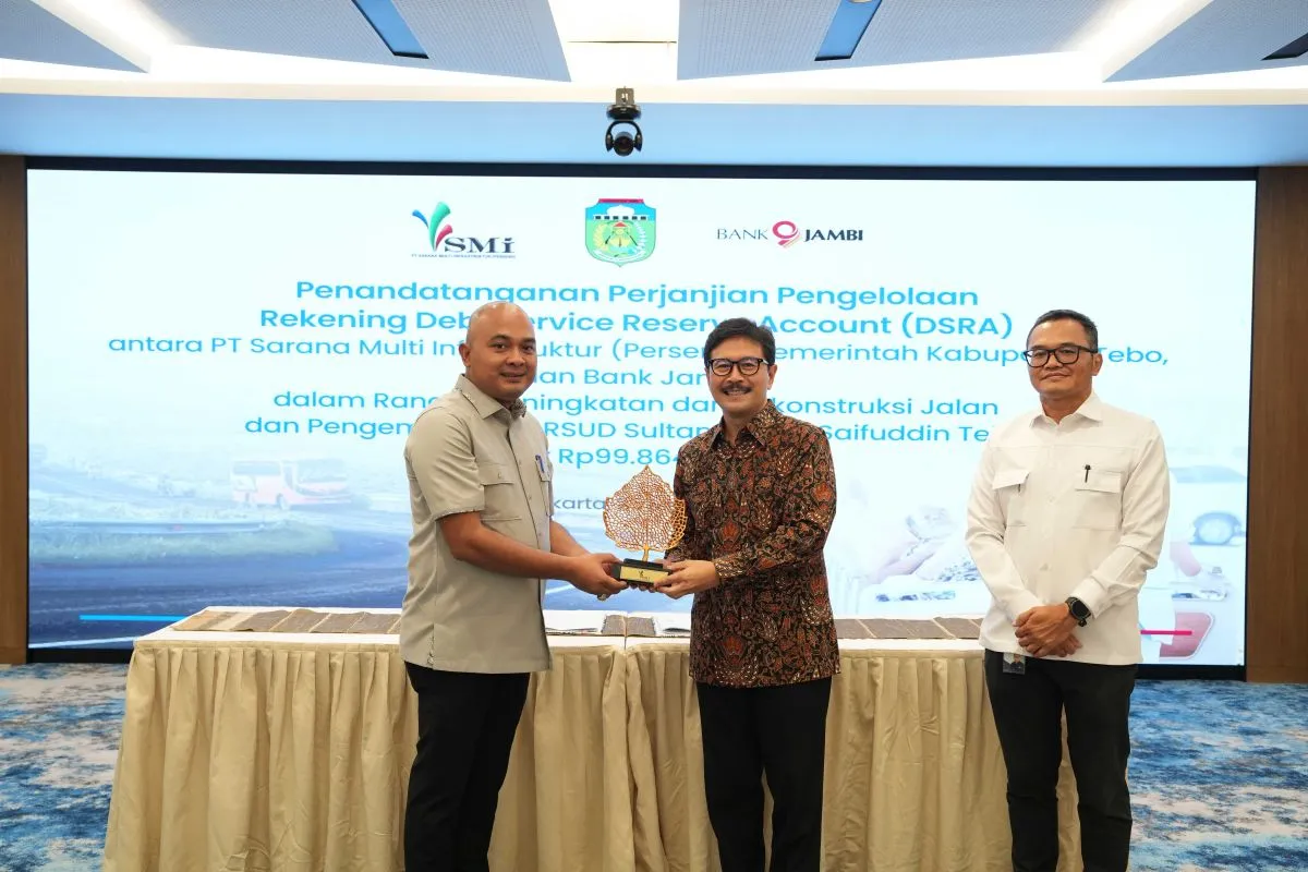 Pemkab Tebo Terima Dana Rp99,86 Miliar dari SMI Buat Bangun Akses Jalan