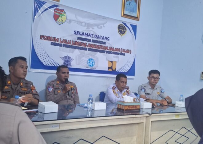 Jasa Raharja Sulteng Turut Hadir Dalam Rapat Forum Lalu Lintas Angkutan Jalan di Dishub Touna