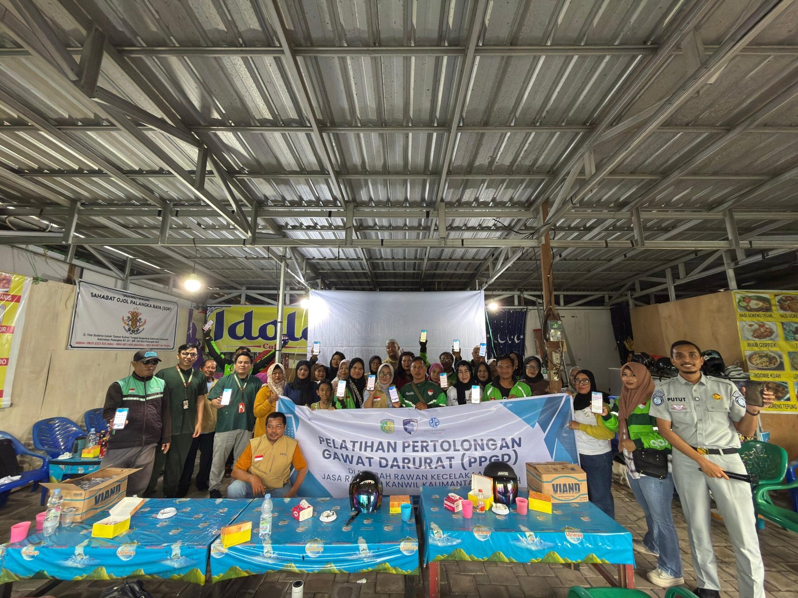 Perkuat Respons Cepat Kecelakaan, Jasa Raharja Kalteng Gelar PPGD dan Sosialisasi JRKu untuk Ojol