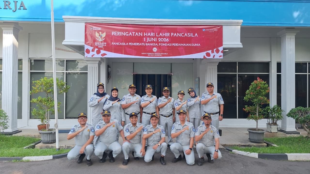 Kobarkan Semangat Pancasila, Jasa Raharja Cabang Cirebon Gelar Upacara Peringatan Hari Lahir Pancasila 2026