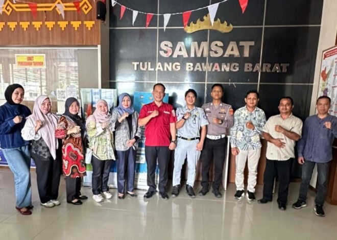 DPRD Komisi II Bangka Belitung Tinjau Pelayanan dan Pengelolaan PKB serta SWDKLLJ di Samsat Tulang Bawang Barat