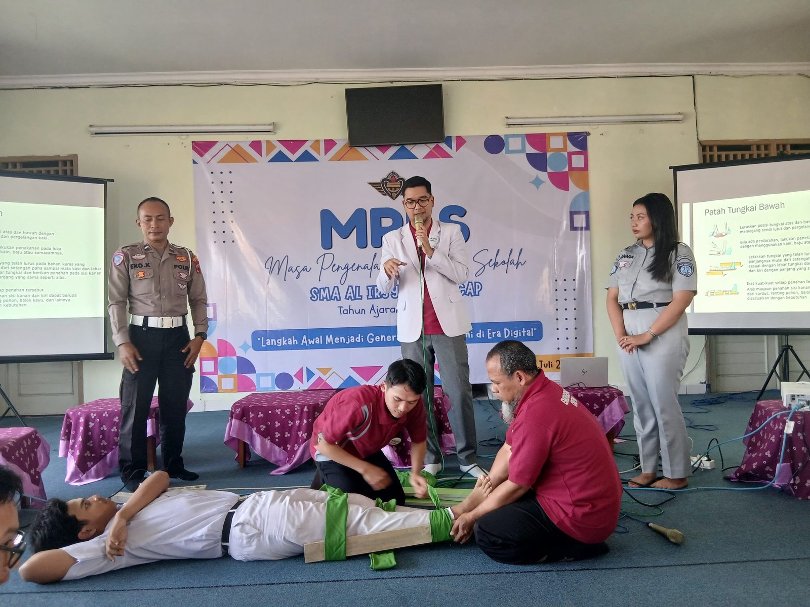 Jasa Raharja Kantor Pelayanan Wangon Gelar Pelatihan PPGD dan Safety Campaign di SMA Al Irsyad Cilacap