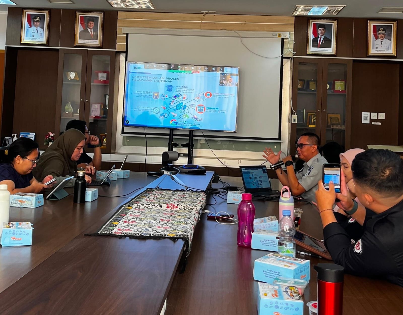 Perkuat Kesadaran Keselamatan dan Kepatuhan, PT Jasa Raharja (Persero) Cabang Bogor Gelar Sosialisasi PPGD dan UU HKPD di Dinas Kesehatan Kota Depok