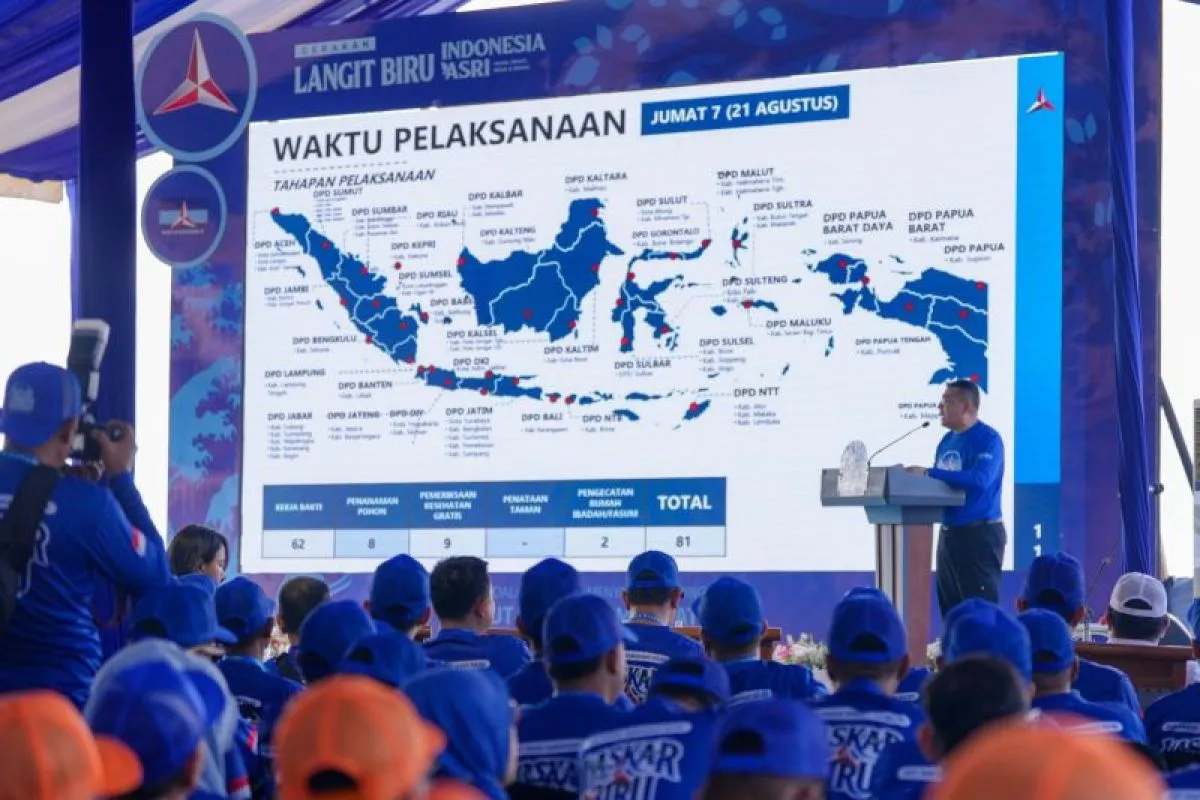 Perangi Polusi, Demokrat Gelar Gerakan Langit Biru di 114 Daerah