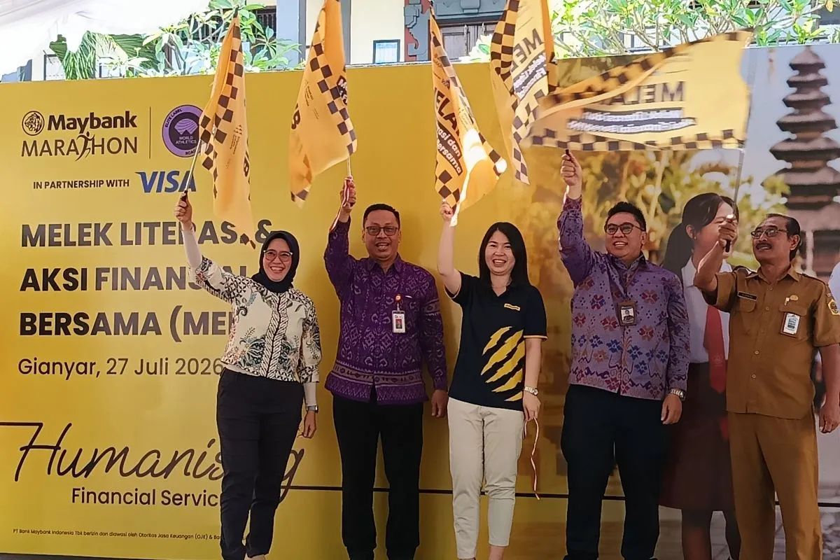 Maybank Gandeng OJK dan BI Edukasi Keuangan 2.000 Pelajar di Gianyar Lewat Program MELAIB