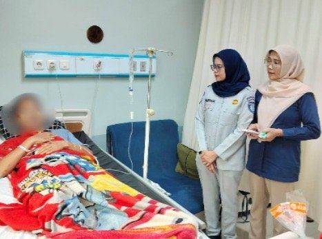 Jasa Raharja Samsat Dayeuhkolot Laksanakan Kunjungan Rutin kepada Korban Kecelakaan Lalu Lintas di Rumah Sakit Wilayah Kabupaten Bandung