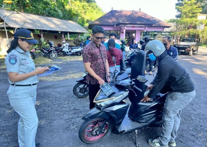 Bukan Sekadar Razia, Tim Pembina Samsat Bangli Dorong Masyarakat Lebih Tertib Administrasi Kendaraan