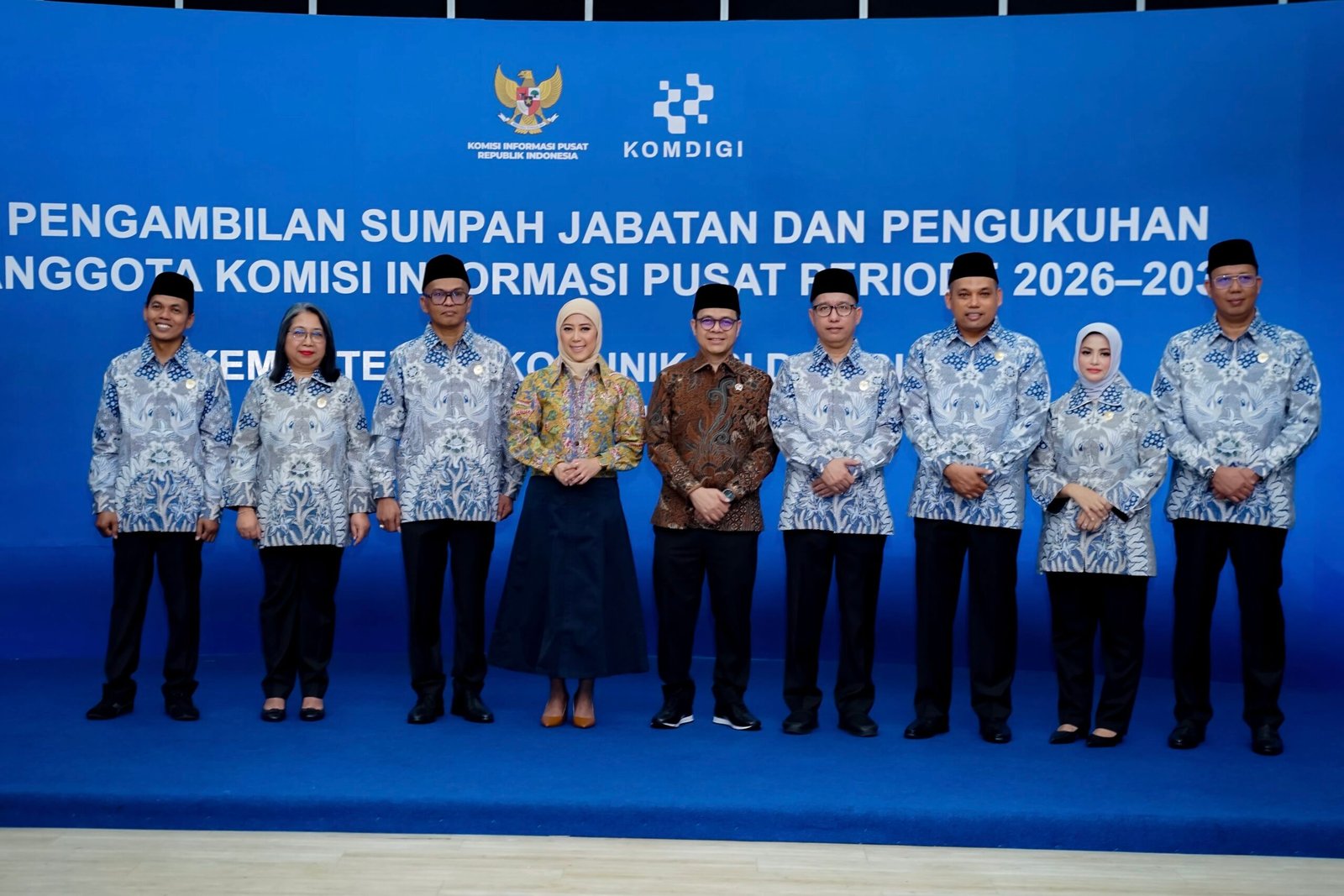 Menkomdigi Kukuhkan Komisioner KI Pusat 2026–2030, Perkuat Keterbukaan Informasi Publik