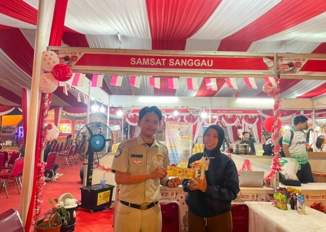 Jasa Raharja Sintang Bersama Tim Pembina Samsat Sanggau Hadirkan Layanan Pajak di Festival Rakyat Pameran Pembangunan Sabang Merah