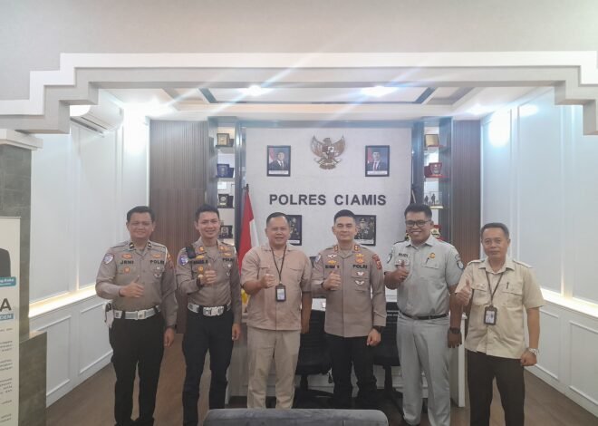 Perkuat Sinergi Pelayanan dan Keselamatan, Tim Pembina Samsat dengan Kapolres Ciamis