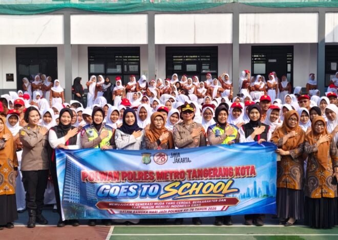 Menyongsong Hari Polwan ke-78, PT Jasa Raharja dan Srikandi Polres Metro Tangerang Edukasi Keselamatan Berlalulintas di SMAN 11 Kota Tangerang