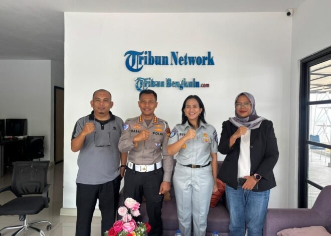Jasa Raharja Bengkulu Jalin Silaturahmi dengan Tribun News, Dirlantas Polda Bengkulu Turut Hadir