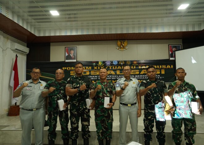 Jasa Raharja Riau Menjadi Narasumber Sosialisasi Safety Riding Di Pomdam XIX/Tuanku Tambusai