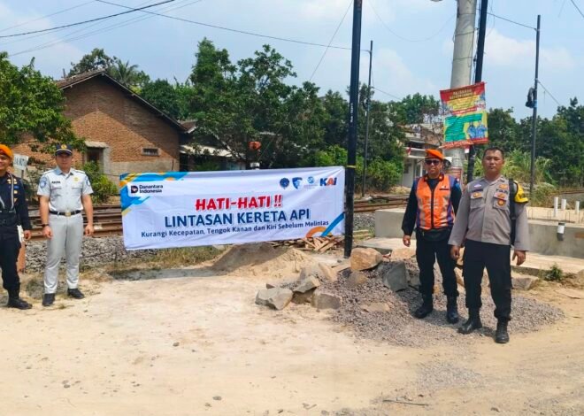 Safety Campaign Perlintasan Sebidang Digelar di Natar, Dorong Kesadaran Keselamatan Pengguna Jalan