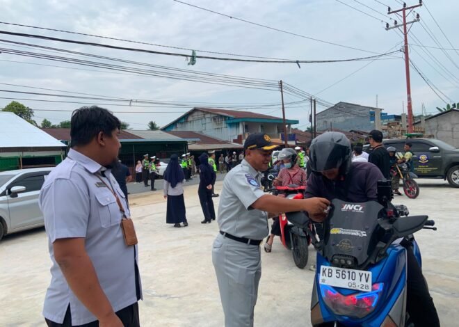 Dukung Ketertiban Berlalu Lintas, Jasa Raharja Singkawang Bersama Stakeholder Laksanakan Operasi Gabungan di Kota Singkawang