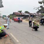 Pastikan Kronologi dan Kepastian Jaminan, Jasa Raharja Kalbar Bersama Unit Gakkum Polres Mempawah Survei TKP