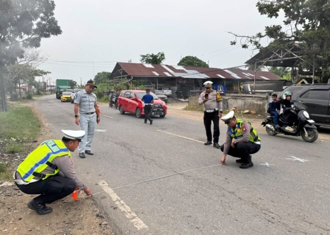 Pastikan Kronologi dan Kepastian Jaminan, Jasa Raharja Kalbar Bersama Unit Gakkum Polres Mempawah Survei TKP