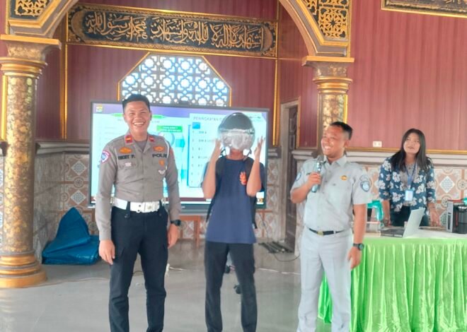 Jasa Raharja Edukasi Pelajar SMAN 1 Sungkai Utara tentang Keselamatan Lalu Lintas
