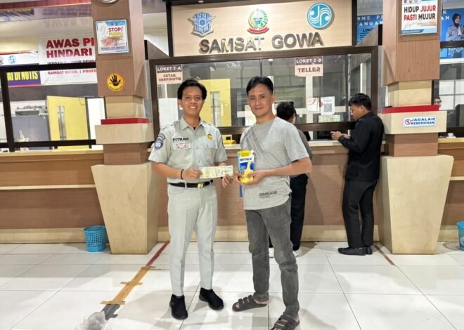 Jasa Raharja Sulsel dan Samsat Gowa Beri Apresiasi Wajib Pajak Taat Lewat Pembagian Sembako