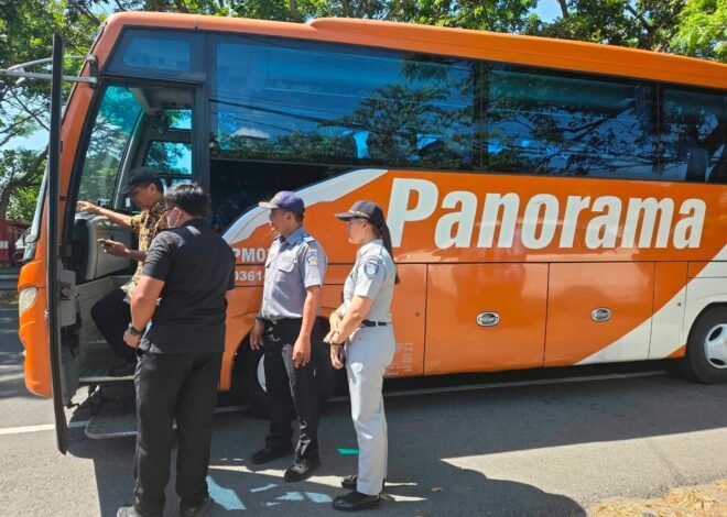 Menjaga Perjalanan Tetap Aman, Jasa Raharja Bali Turun dalam Pengawasan Angkutan di Jl. Bypass Prof. Dr. Ida Bagus Mantra